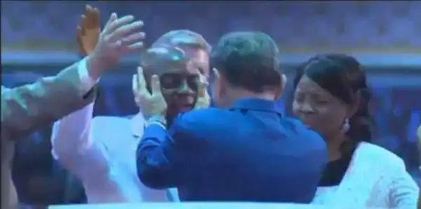 US Televangelist, Copeland Lays Hands On Bishop Oyedepo for More 